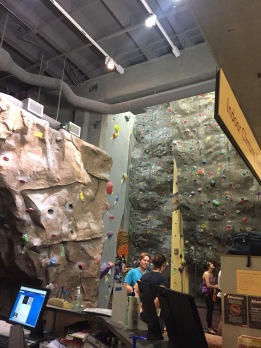 Climbing wall at OSU